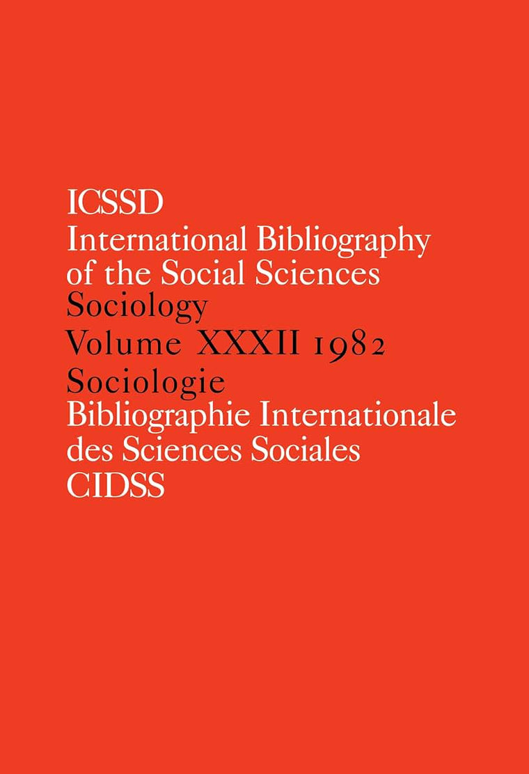 IBSS: Sociology: 1982 Vol 32