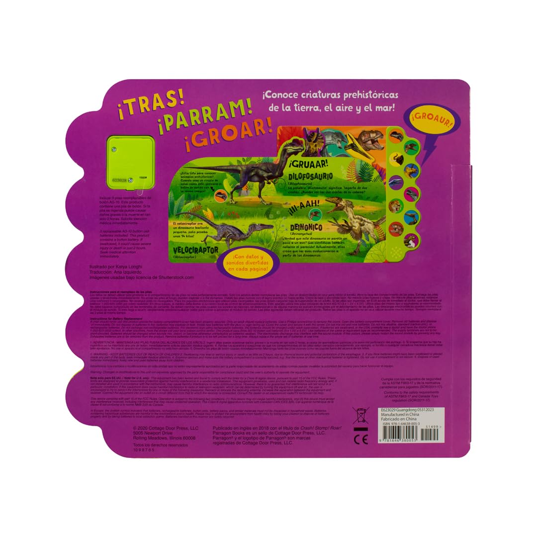 tras! parram! groar! escucha Sonidos de Dinosaurios! (Crash! Stomp! Roar!) en espaol (Spanish Language Edition) (Spanish Edition)