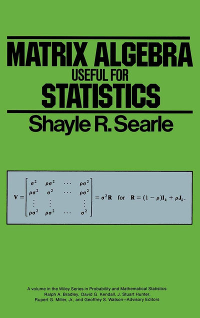 Matrix Algebra Useful for Statistics