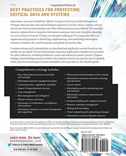 Information Assurance Handbook: Effective Computer Security and Risk Management Strategies