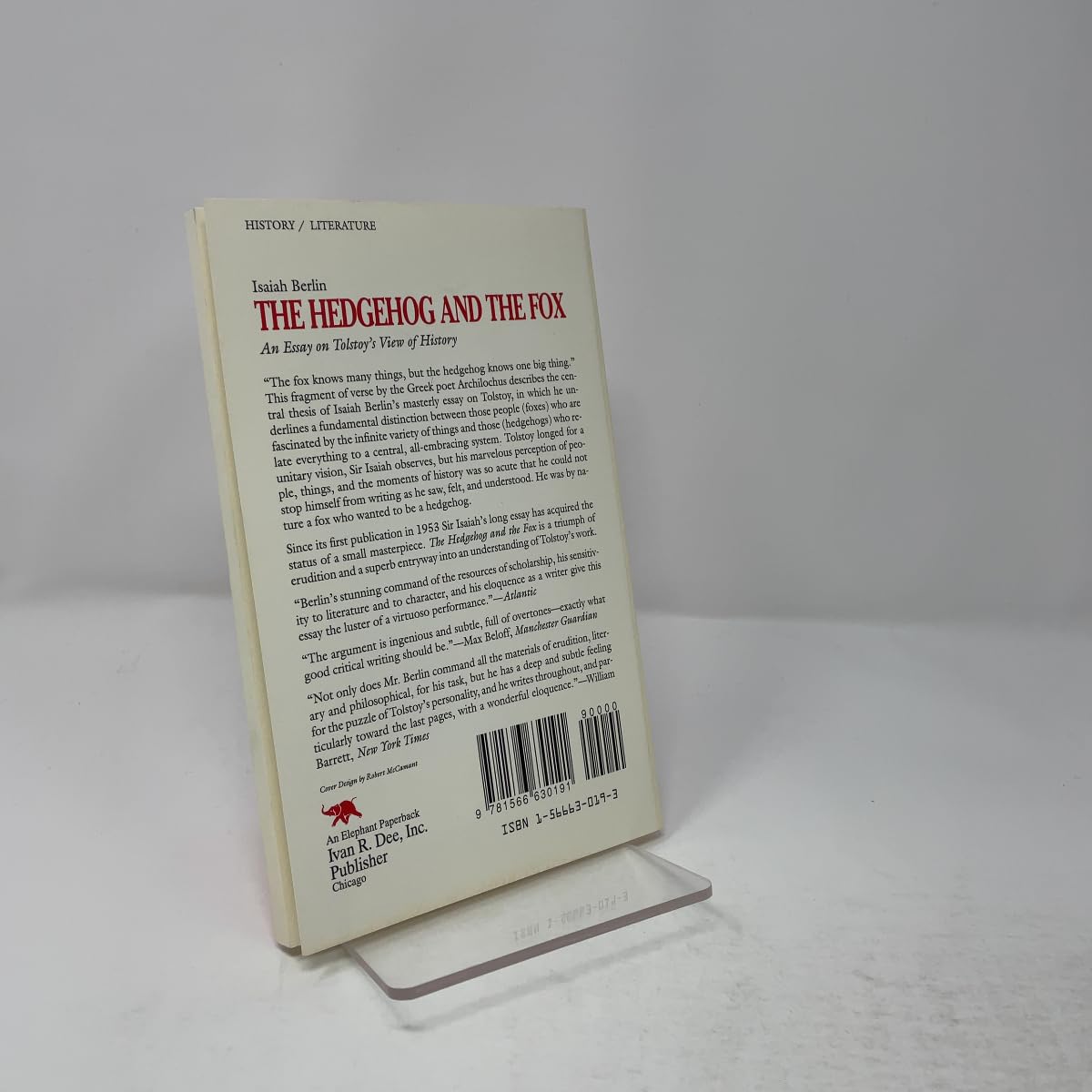 The Hedgehog and the Fox: An Essay on Tolstoy's View of History