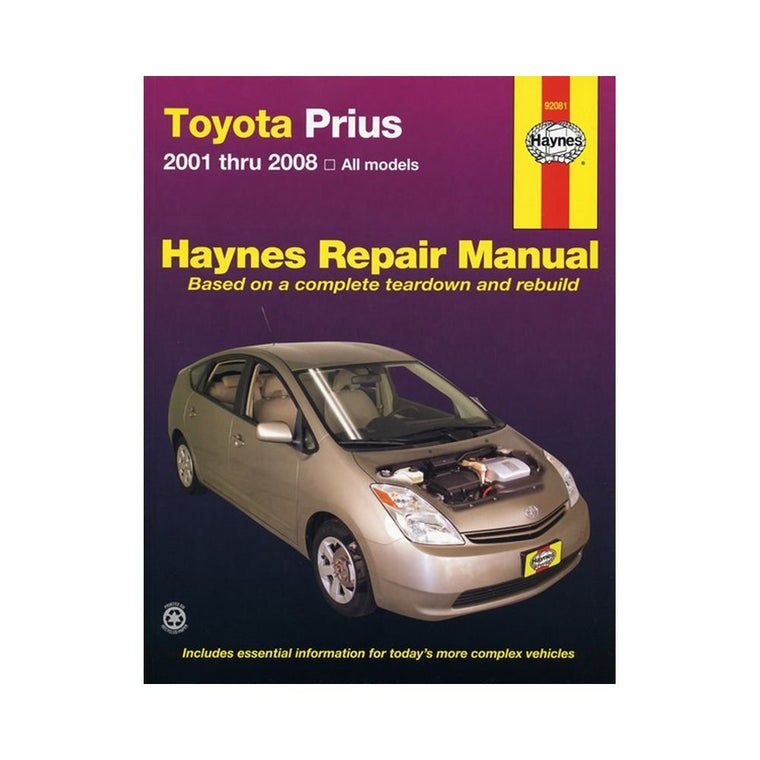 Toyota Prius, '01-'08 (Hayne's Automotive Repair Manual)