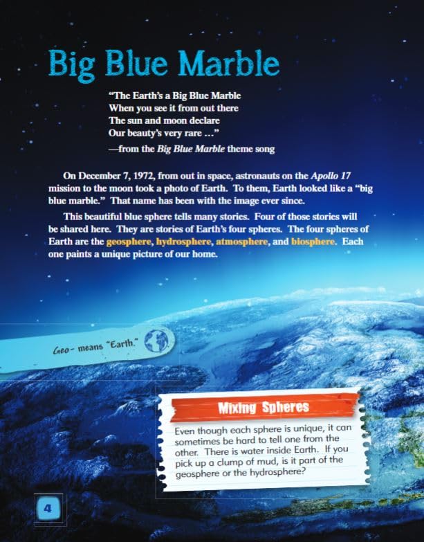 The Four Spheres of Earth (Science Readers: Content and Literacy)