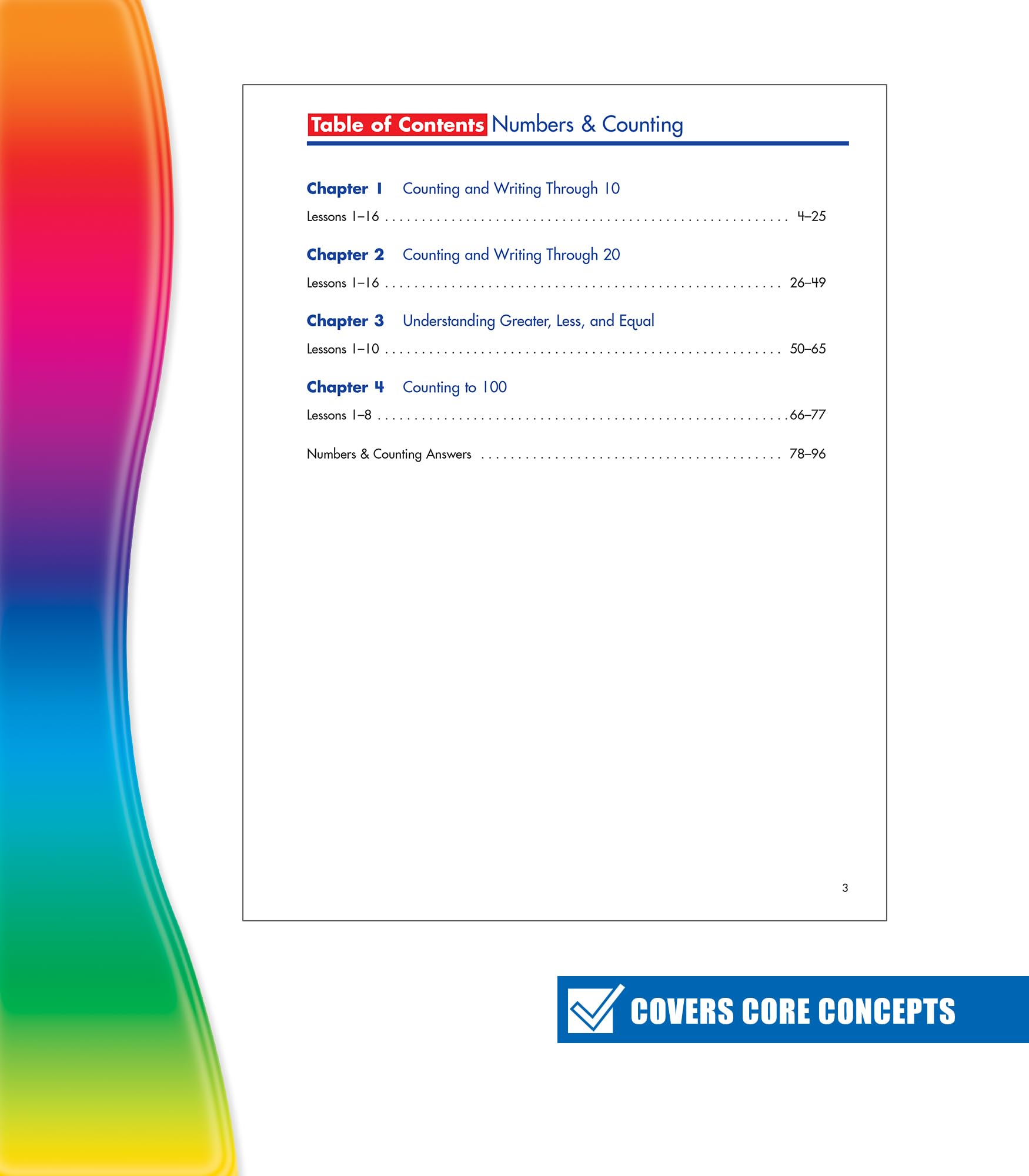 Spectrum Preschool Numbers and Counting Math Workbook, Ages 3 to 6, Preschool Math Numbers and Counting, Practice Writing Numbers 0-20, Comparing ... and Counting to 100 - 96 Pages (Volume 111)