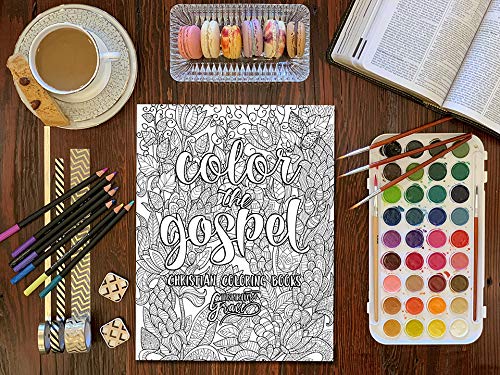 Color The Gospel: Inspired To Grace: Christian Coloring Books