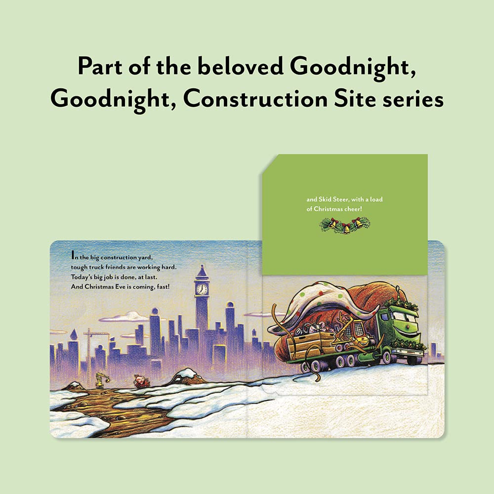 Construction Site Merry and Bright: A Christmas Lift-the-Flap Book (Goodnight Construction Site)