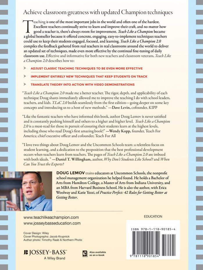 Teach Like a Champion 2.0: 62 Techniques that Put Students on the Path to College — back cover
