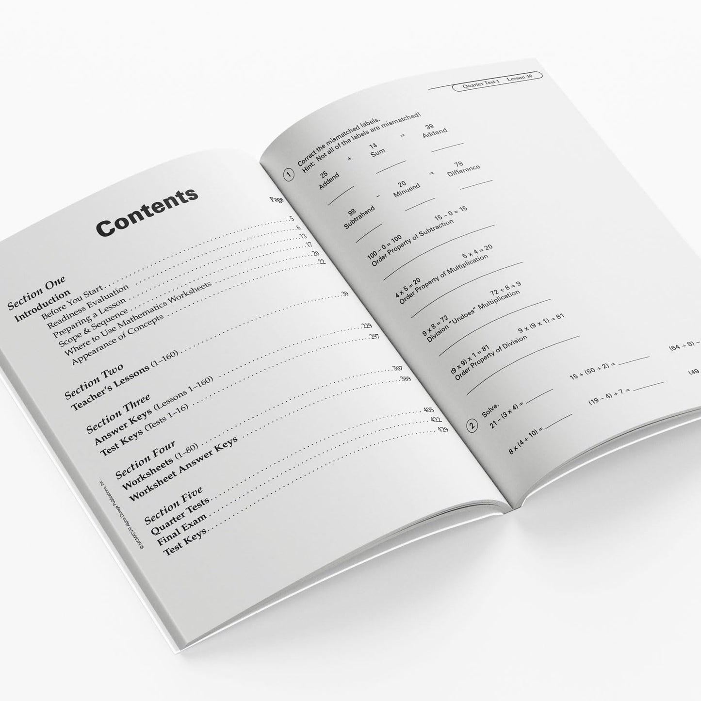Horizons Math 5th Grade Teacher's Guide by Unknown Author