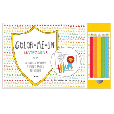 Chronicle Books Color-Me-In Notecards (Customizable Greeting Cards, Stationery Gift for Artists and Designers)