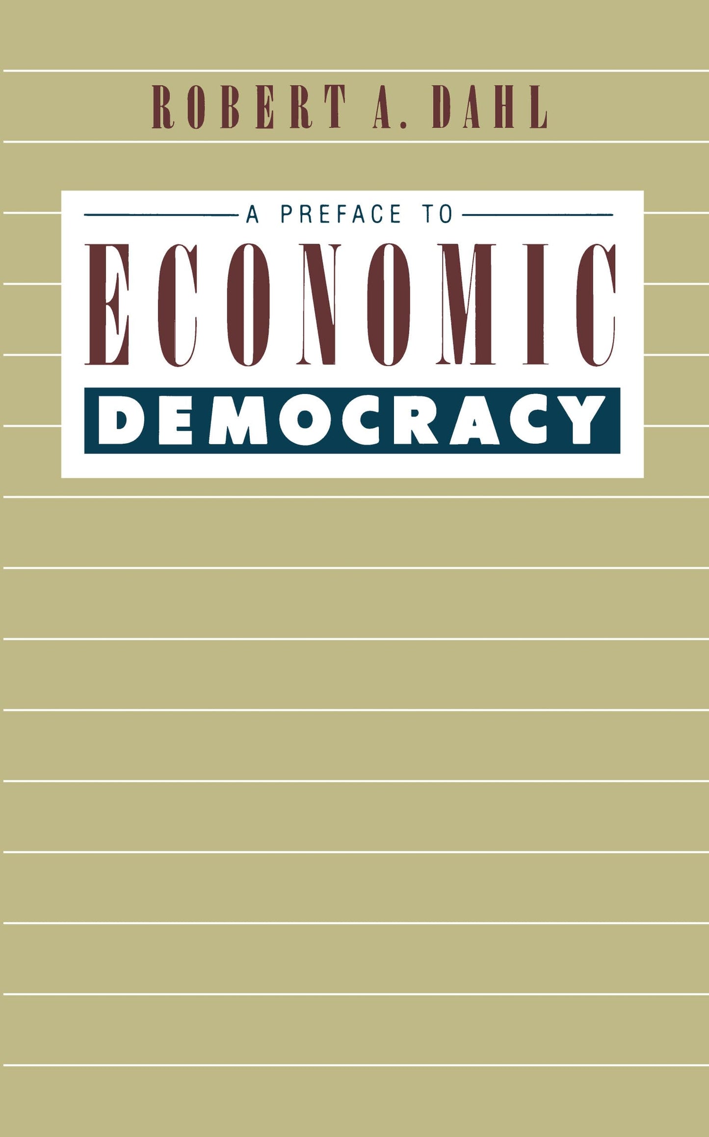 A Preface to Economic Democracy (Volume 28) (Quantum Books)