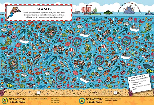 Where's Waldo? The Boredom Buster Book: 5-Minute Challenges: (Hidden Object Activity Book with Search & Find Puzzles, Mazes, Connect-the-Dots, ... Word Searches & Spot-the-Difference Games)