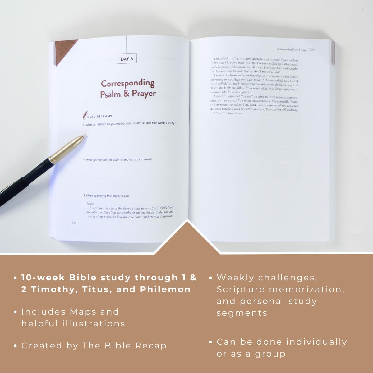 1 & 2 Timothy, Titus & Philemon: Letters to Leaders--a 10-Week Bible Study on Sound Doctrine and Godly Behavior (The Bible Recap Knowing God Series)
