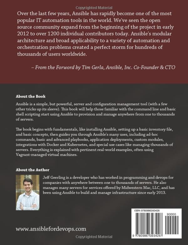 Ansible for DevOps: Server and configuration management for humans — back cover