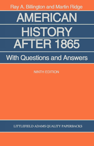 American History After 1865: With Questions and Answers (Littlefield, Adams Quality Paperbacks)