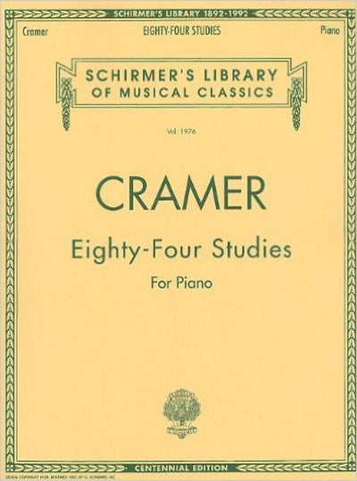 84 Studies for Piano (Bks. I-IV - Complete): Schirmer Library of Classics Volume 1976 Piano Solo (Schirmer's Library of Musical Classics)