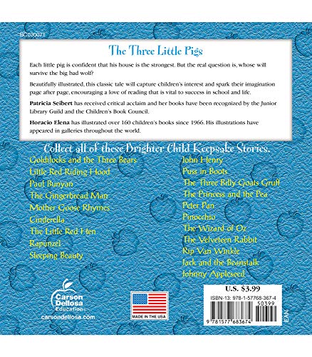 The Three Little Pigs (Keepsake Stories) — back cover