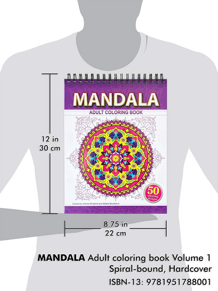 Mandala Coloring Book for Adults on Thick Artist Paper with