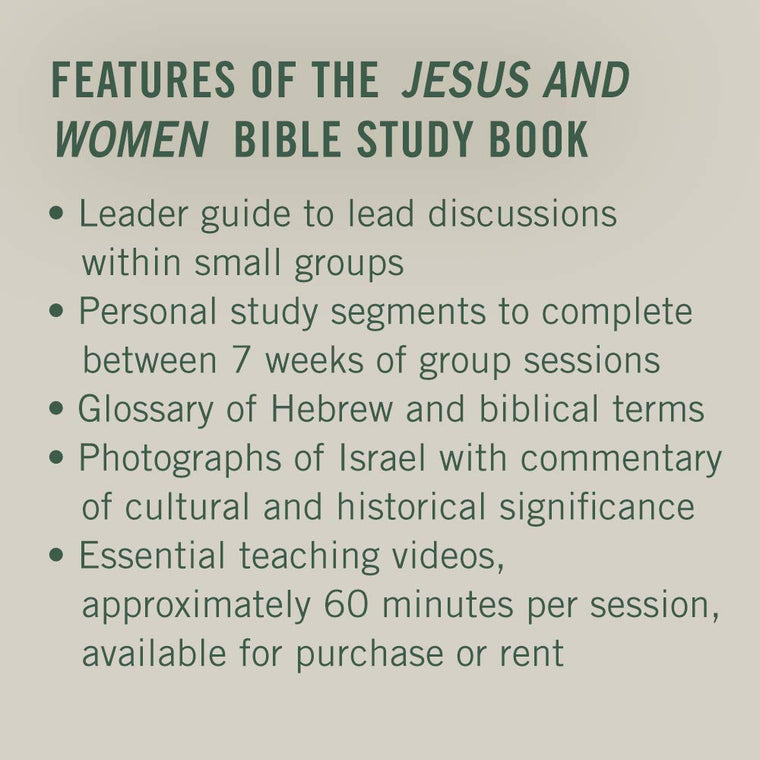 Jesus and Women - Bible Study Book: In the First Century and Now — back cover