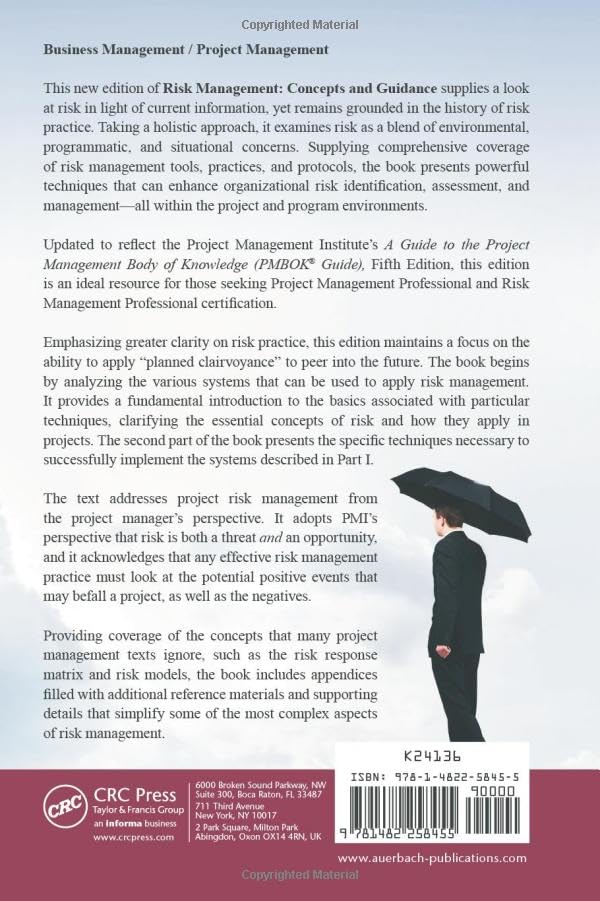 Risk Management — back cover
