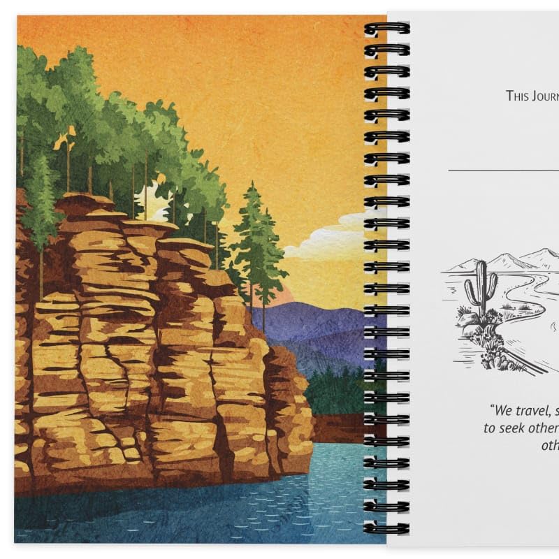 Camping Journal & RV Travel Logbook, Wander Not Lost