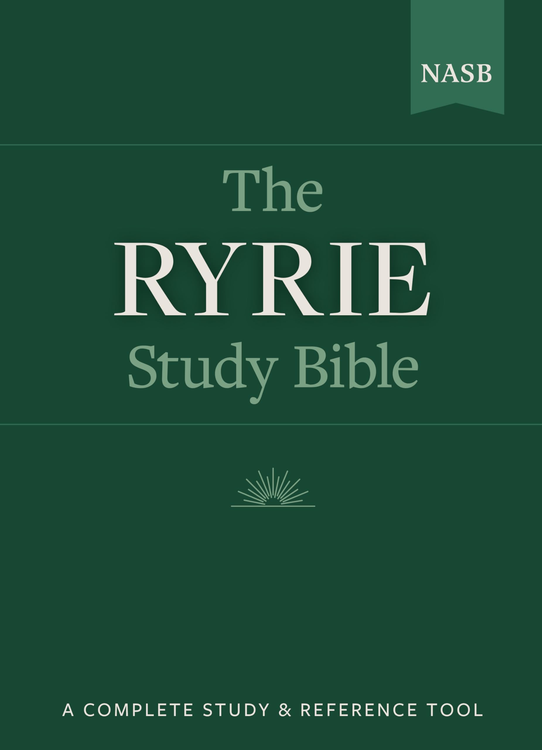 The Ryrie NAS Study Bible Genuine Leather Burgundy Red Letter Indexed (New American Standard 1995 Edition)