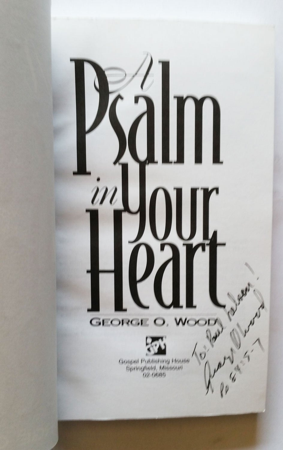 A Psalm in Your Heart, Volume 1: Psalms 1-75