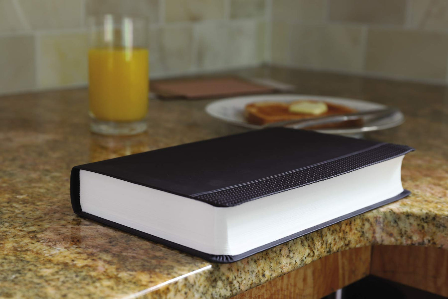 NIV, ReadEasy Bible, Large Print, Leathersoft, Black, Red Le