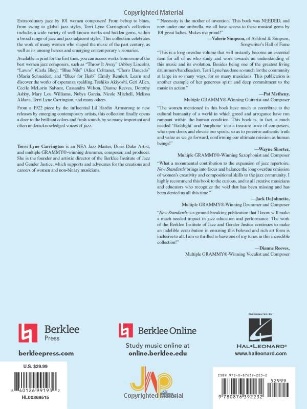 New Standards: 101 Lead Sheets By Women Composers