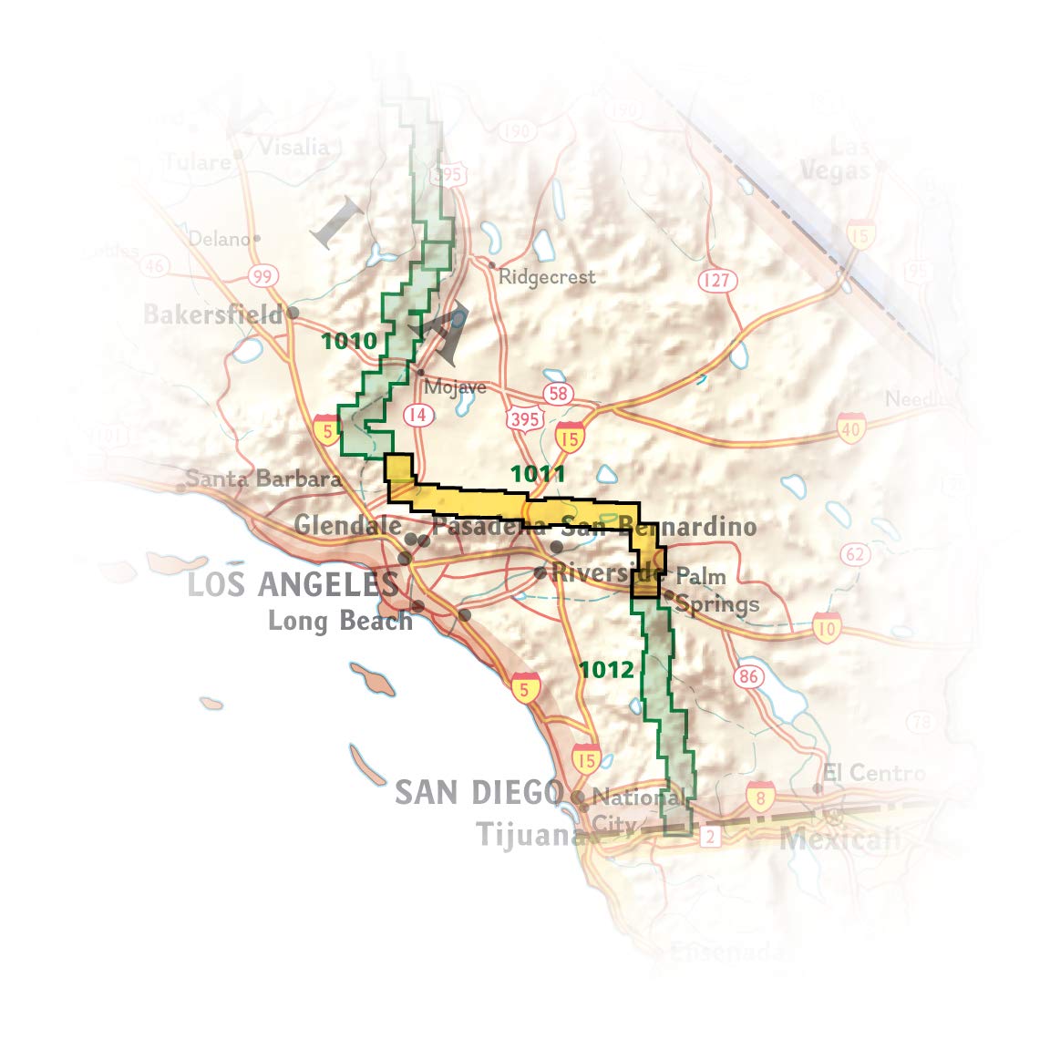 Pacific Crest Trail: San Gabriel and San Bernardino Mountains Map [Vasquez Rocks to San Gorgonio Pass] (National Geographic Topographic Map Guide, 1011)