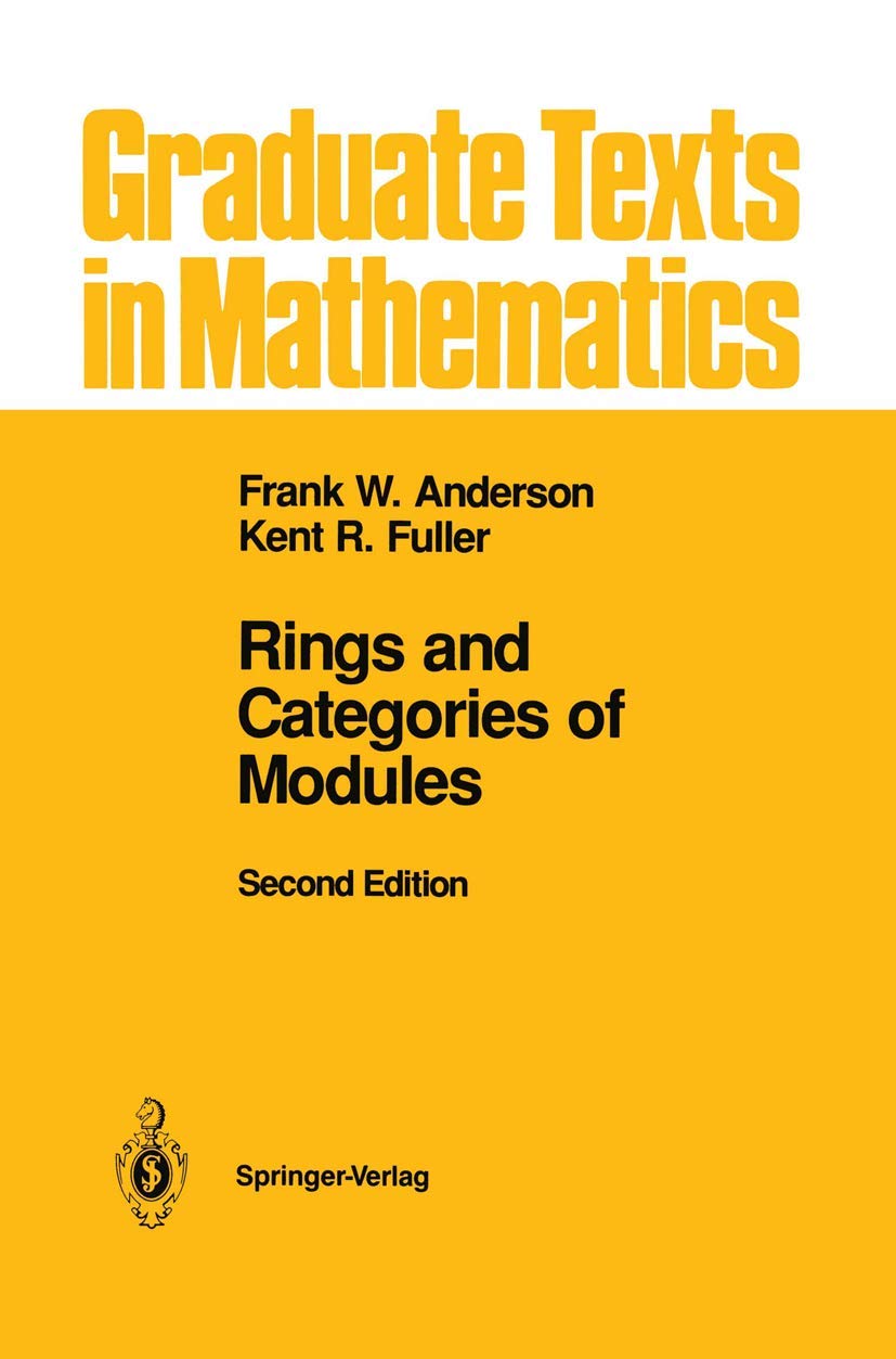 Rings and Categories of Modules (Graduate Texts in Mathematics, 13)