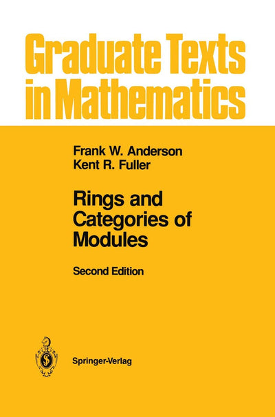 Rings and Categories of Modules (Graduate Texts in Mathematics, 13)