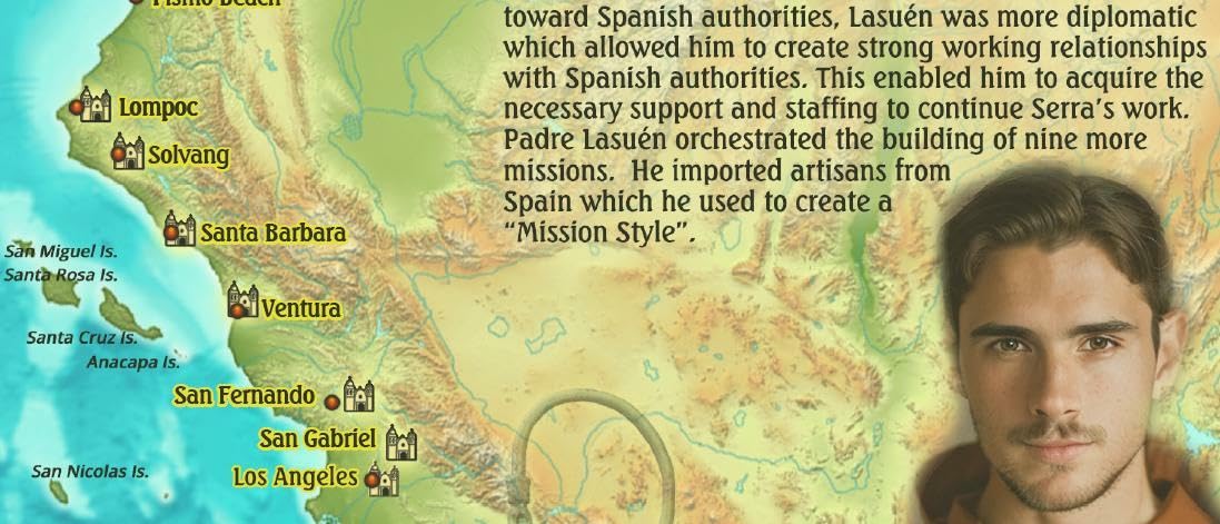 California Missions Guide Map & History