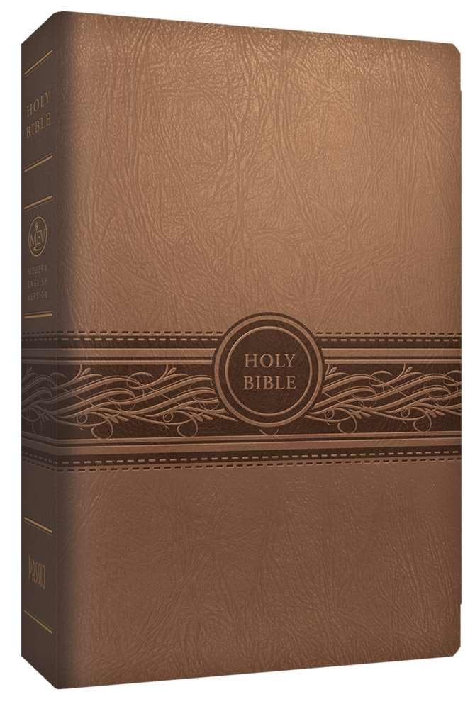 MEV Bible Personal Size Large Print Tan: Modern English Vers
