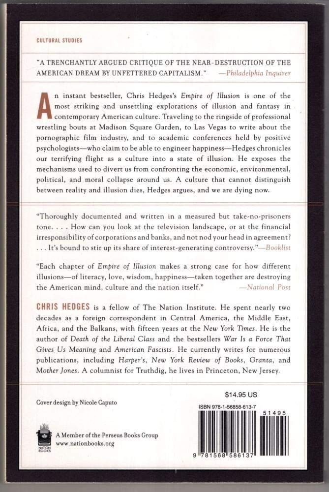 Empire of Illusion: The End of Literacy and the Triumph of Spectacle