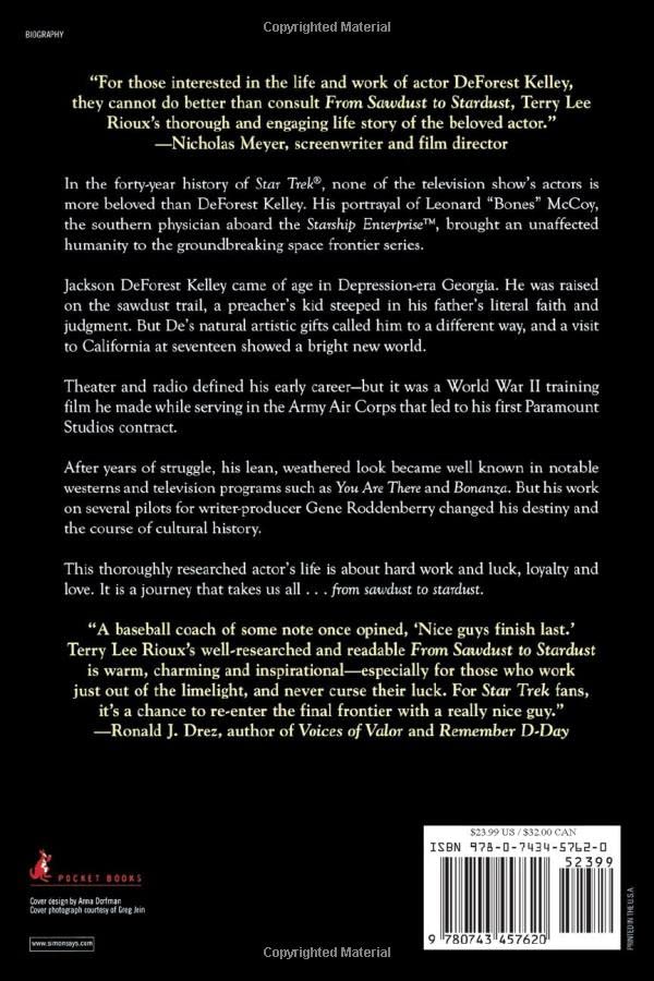 From Sawdust to Stardust: The Biography of DeForest Kelley, Star Trek's Dr. McCoy