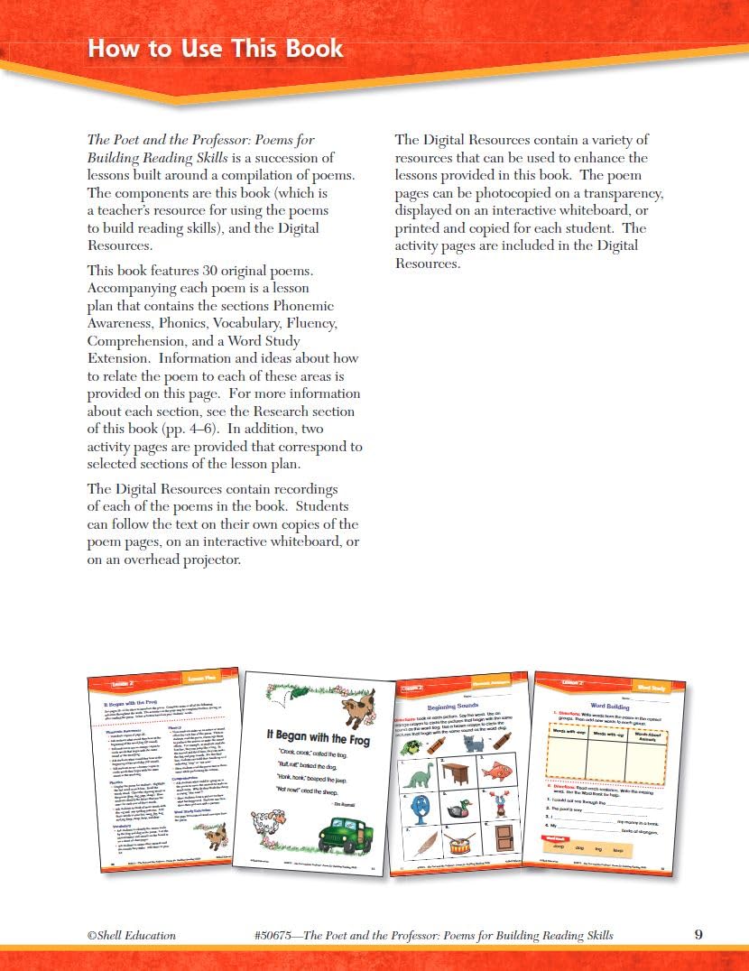 Poems for Building Reading Skills Level 1 (The Poet and the Professor)