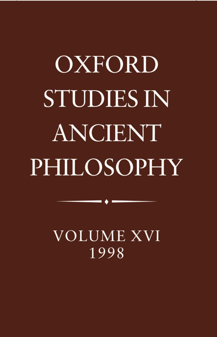 Oxford Studies in Ancient Philosophy