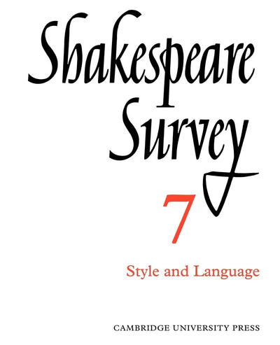 Shakespeare Survey (Shakespeare Survey, Series Number 7)