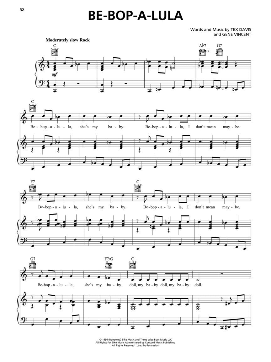 The Great American Songbook - Pop/Rock Era: Music and Lyrics for 100 Classic Songs - Vocal, Guitar, and Piano Sheet Music Book with Significant Songs - Piano and Guitar Sheet Music Book with Lyrics
