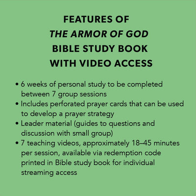 The Armor of God - Bible Study Book with Video Access by Shi