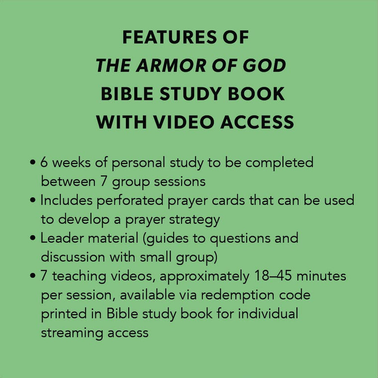 The Armor of God - Bible Study Book with Video Access by Shi