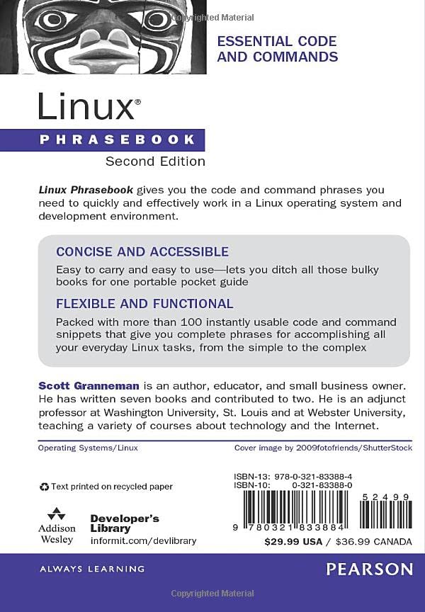 Linux Phrasebook (Developer's Library)