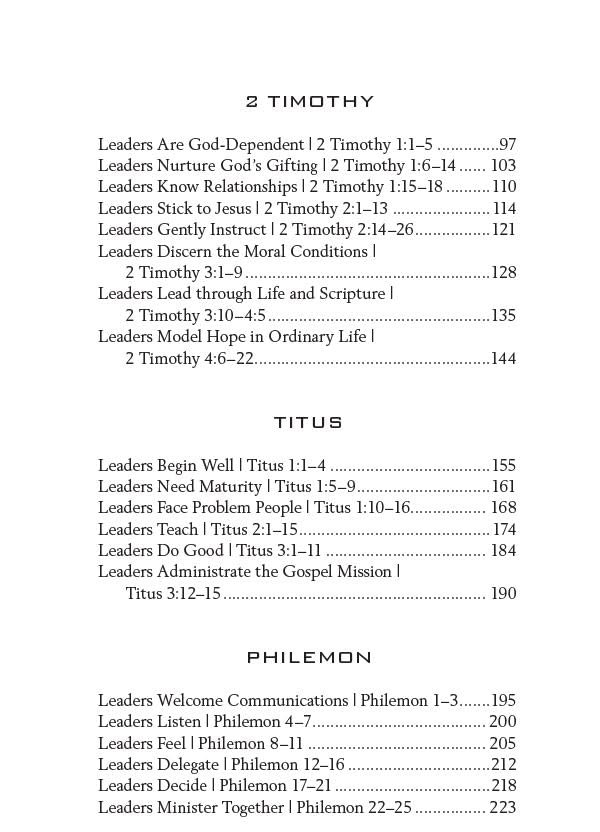 1 and 2 Timothy, Titus, and Philemon: Wisdom for Every Church Leader (New Testament Everyday Bible Study Series)