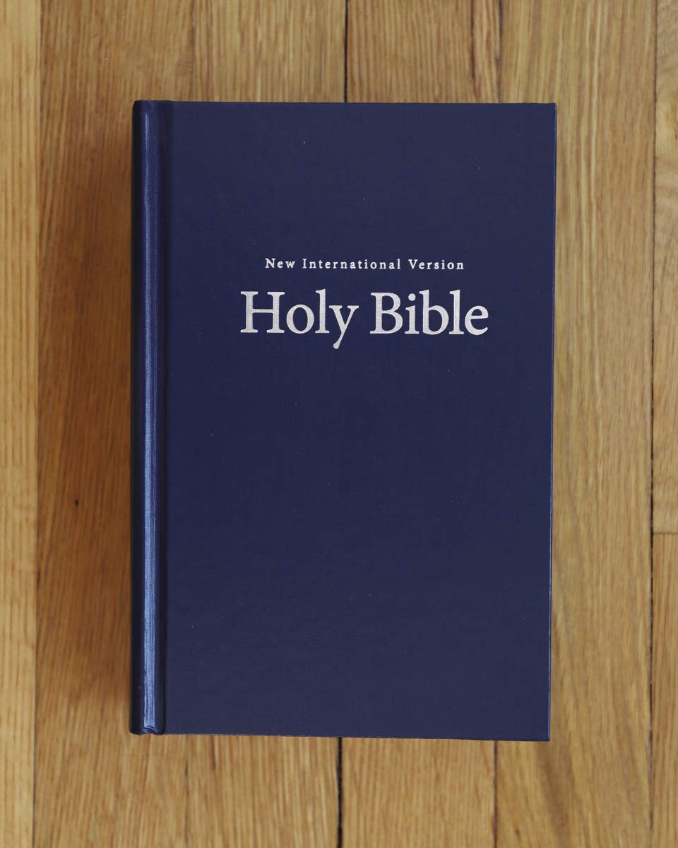 NIV, Church Bible (Pew Bible), Large Print, Hardcover, Blue,