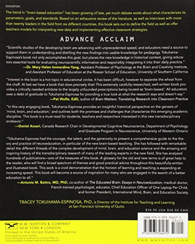 Mind, Brain, and Education Science: A Comprehensive Guide to the New Brain-Based Teaching — back cover