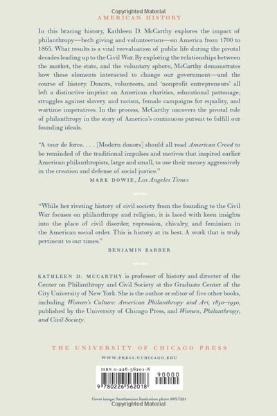 American Creed: Philanthropy and the Rise of Civil Society, 1700-1865