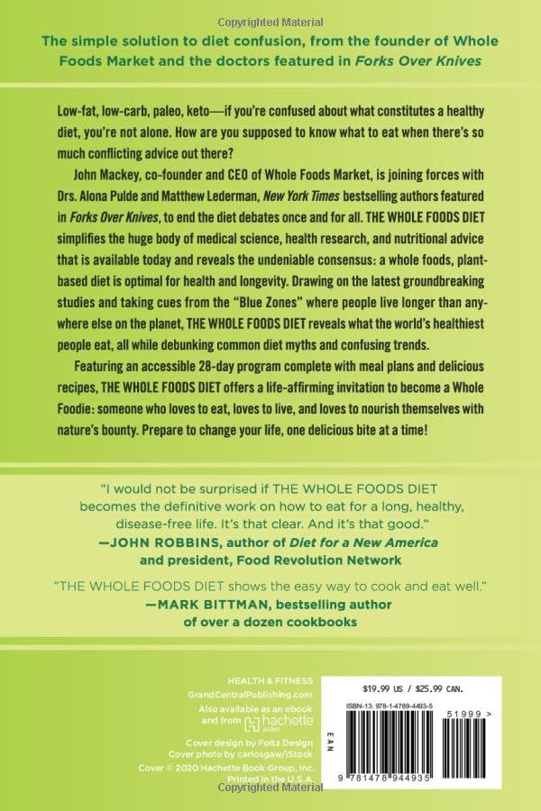 Whole Foods Diet — back cover