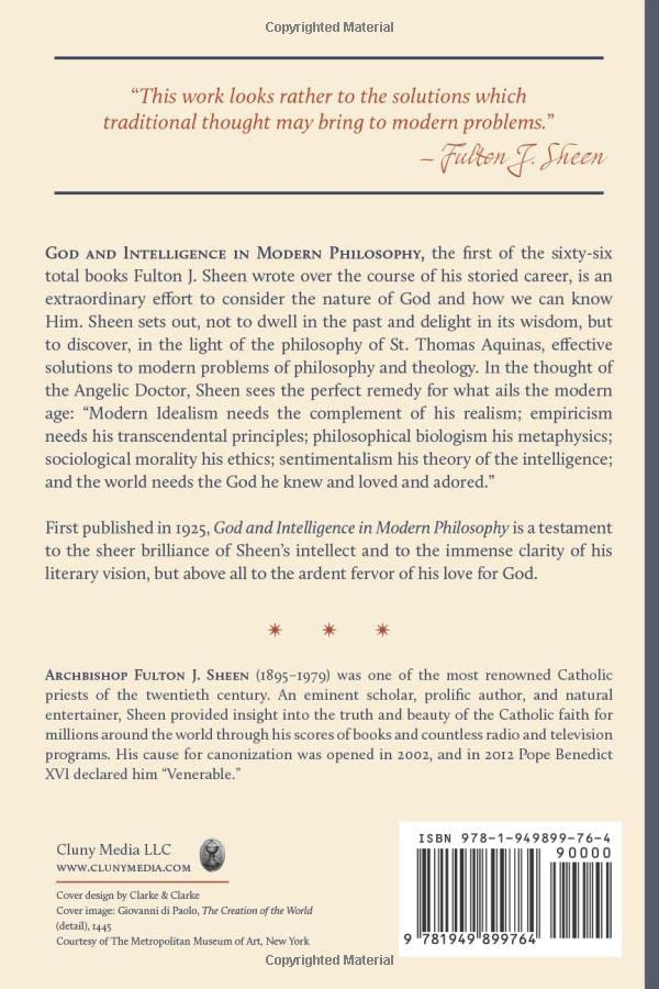 God and Intelligence in Modern Philosophy