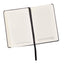 Be Strong Mini Hardcover Pocket Size LuxLeather Notebook with Elastic Closure in Gray - Joshua 1:9, 3.7" wide x 5.7" high
