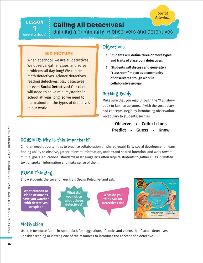 You Are a Social Detective! Teaching Curriculum and Support Guide